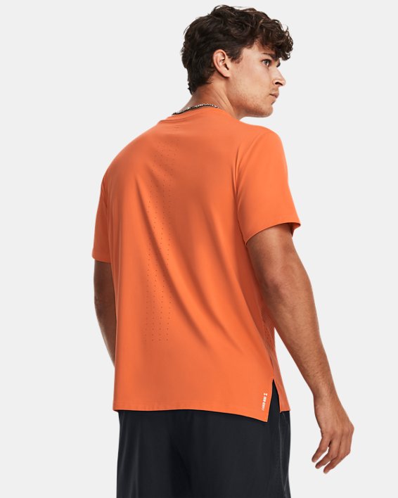 เสื้อแขนสั้น UA Iso-Chill Laser Heat สำหรับผู้ชาย in Orange image number 1